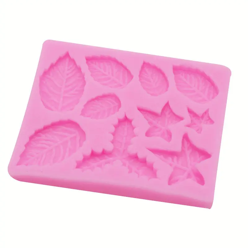 Besafe Folhas Fondant Moldes Silicone Folhas Modelagem Fondant Chocolate Moldes para Decoração Do Bolo Glacê Açúcar Moldes DIY