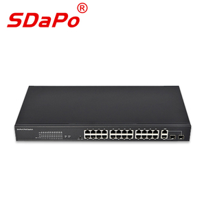 SDAPO PSE2624GSR-AI POE anahtarı 24 port 100M POE anahtarı AI watchdog anti-gök gürültüsü 4KV poe anahtarı ile SFP - Product Image 1