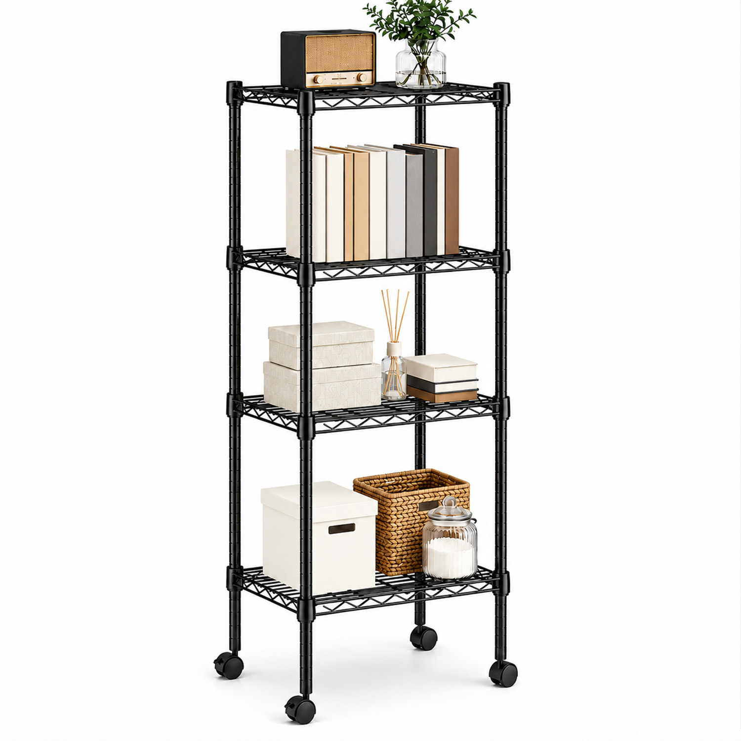 Powder-Coated: Black
