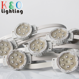 DC24V IP68 Outdoor <strong>RGB</strong> <strong>LED</strong> <strong>Pixel</strong> Light <strong>String</strong> <strong>DMX</strong> Controlled Point Lights Building Projects PC Lamp Body IP68 Waterproof - Product Image 2