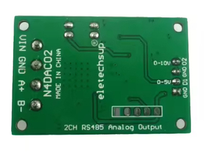 DC 12V 2CH modulo DAC 0-5V 0-10V <span class=keywords><strong>PWM</strong></span> a tensione convertitore analogico RS485 Modbus RTU Board