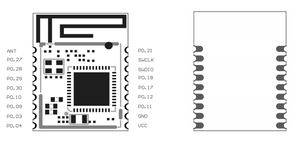 BQB FCC CE Certified nRF52810 <strong>Bluetooth</strong> Receiver Module <strong>Smallest</strong> <strong>Bluetooth</strong> Module