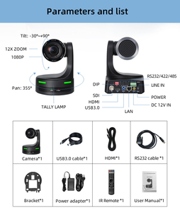HD 1080P Ptz SDI камера с Ndi для потоковой передачи видео конференц-системы для функции перевода - Product Image 4