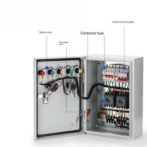 ארבע מחוון אורות משאבת מים 220v/380v תיבת חשמל בקר בקרת תיבת צפה מים רמת ארון אוטומטית ידנית