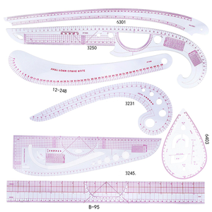 Bộ Sưu Tập Lớn Quần Áo Các Bộ Phận Máy Trang Phục Cai Trị Tấm Tay Áo Lồng Đặt Thước Thước Đường Cong Tam Giác Chắp Vá Cai Trị - Product Image 3