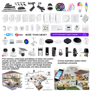 LEDEAST DS-122F amerikanisch 4 Gang Knopf Tuya APP fernbedienung WLAN intelligenter Lichtschalter mit Zeitungsfunktion - Product Image 5