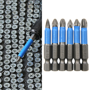6 adet S2 çelik çapraz kaydırmaz tornavida kafa elektrikli alet pil paketi aksesuar seti PH1/PH2/PH3/PZ1/PZ2/PZ3 - Product Image 3