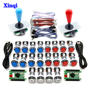 Аркадный качественный джойстик Sanwa с нулевой задержкой DIY Kit USB-кодировщик светодиодный хромированный кнопочный переключатель на ПК Геймпад Консоль - Product Image 1