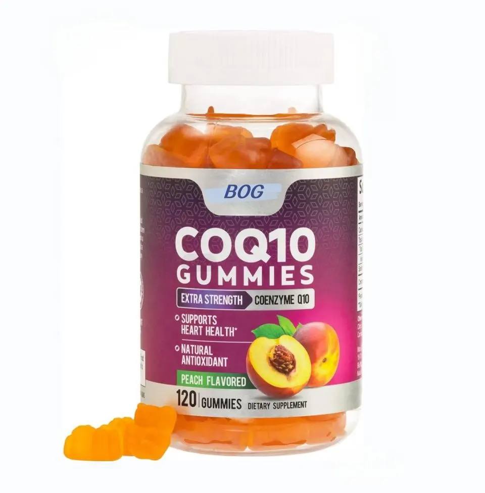 Suikervrije Coq10 Gevulde Gummies Met Rhodiola Rosea + Ginseng, Vitamine B12