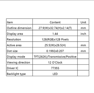 Cheap <strong>Lcd</strong> Display <strong>Module</strong> 128x128 RGB Dot matrix 1.44 Inch I2c Interface TFT <strong>LCD</strong> <strong>Module</strong> 26 Pin FPC Connector