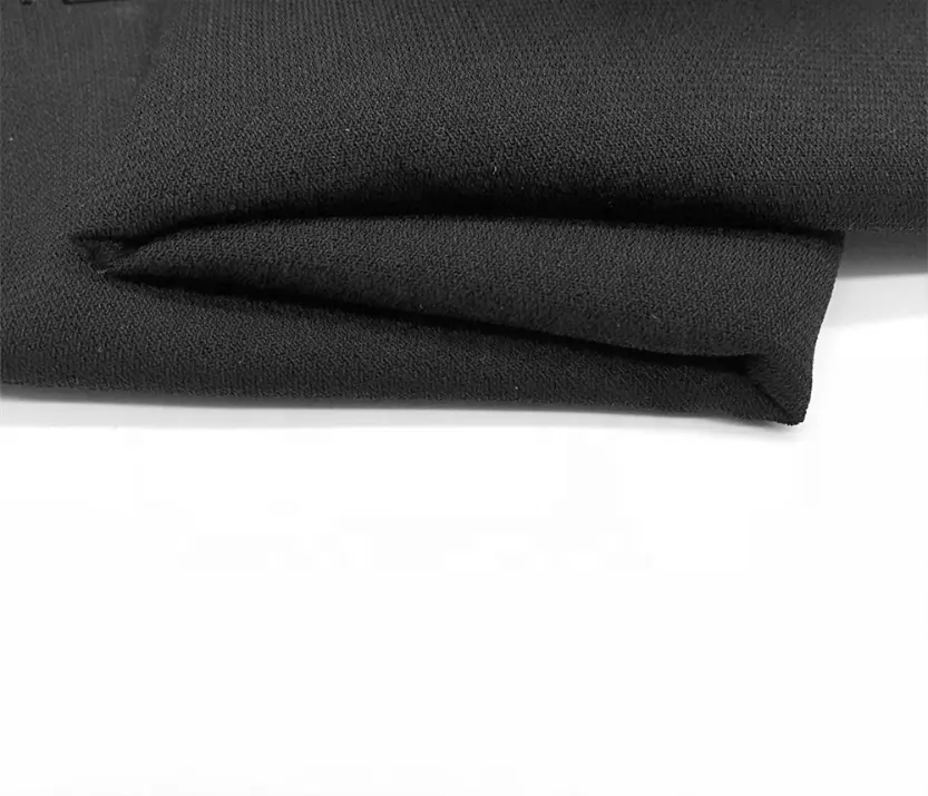 Tela negra de abaya Coreana de melocotón de lana de 58 "68" 72 "para abaya musulmana