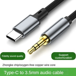 Salida de enchufe tipo C de 3,5mm, Cable de Audio auxiliar de 5m para ordenador, teléfono móvil, reproductor de coche, auriculares, altavoz, vídeo, nailon duradero - Product Image 6