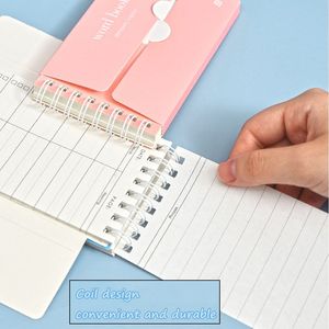 Mini Bloc de notas de bolsillo de diseño único para estudiantes, Bloc de notas de doble espiral, Manual de Estudio, Notebook, venta al por mayor