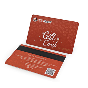 Custom Printing PVC Plastic Magnetic Stripe Gift Card with QR <strong>Code</strong> - Product Image 1
