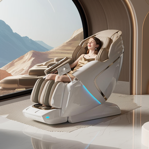 Kneten des elektrischen Luftdrucks Schwerelosigkeit 4D Ganzkörper <span class=keywords><strong>massage</strong></span> stuhl mit Shiatsu-Hals und Rücken - Product Image 1