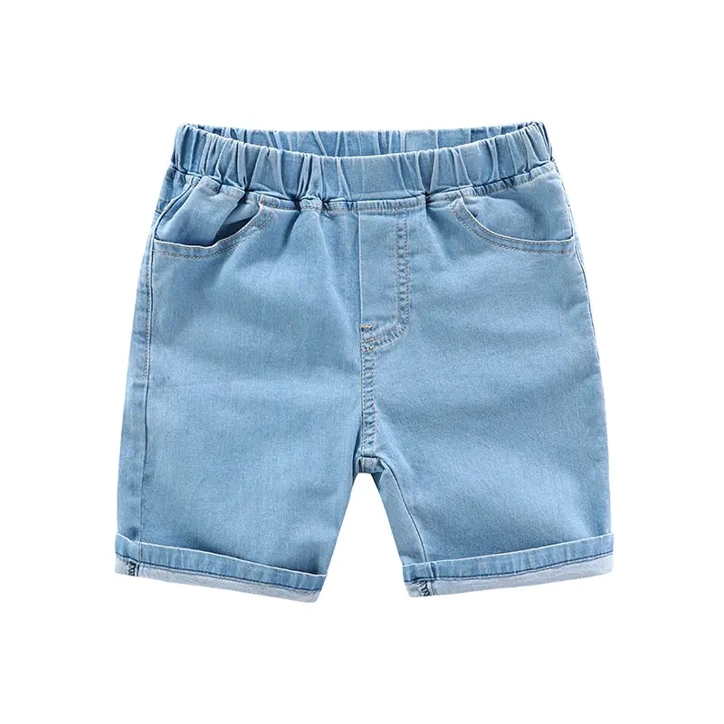 Wholesale New Summer Children Stretch Jeans Shorts Casual Elastic Waist Girls Jeans