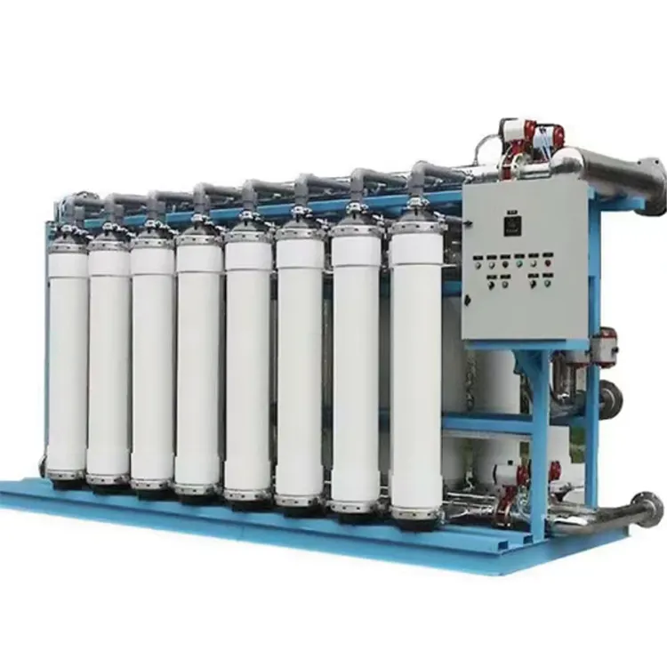 Sistema comercial de purificación de agua de río subterráneo 8T, filtración de agua mineral, membrana de ultrafiltración, equipo UF
