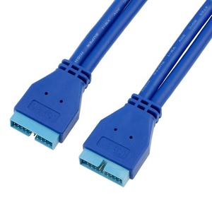 高质量面板安装<span class=keywords><strong>USB</strong></span> <span class=keywords><strong>3.0</strong></span> AF至<span class=keywords><strong>20Pin</strong></span> IDC挡板电缆