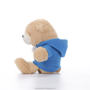 Yüksek kalite toptan EN71 BSCI peluş oyuncak dolması hayvanlar peluş oyuncak s A peluş ayı bir Hoodie oyuncak ayı - Product Image 3