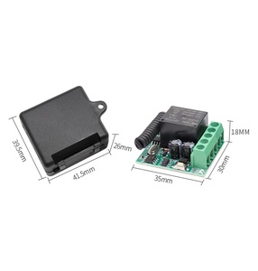 Mini Wireless RF Fernbedienung schalter 10A Relais ausgang Radio DC 12V 1 Kanal Empfänger - Product Image 3