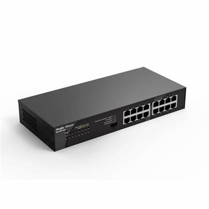 Ruijie RG-ES116 V2 16-port 100M yönetilmeyen anahtarı 3.2Gbps anahtarlama kapasitesi tak ve çalıştır masaüstü duvara monte tasarım - Product Image 1