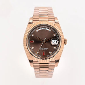 Ultra hochwertige Uhr 40mm Roségold Fabrik EW ETA 3255 Uhrwerk 228235 Luxus Grün 22mm Mondphase - Product Image 1