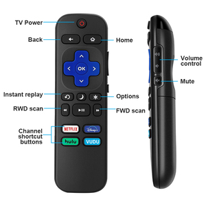 Nuovo telecomando per tutti i telecomandi Hisense Roku TV HU-RCRUS-20 con controllo del Volume e pulsante di alimentazione TV tasti di scelta rapida a 4 canali