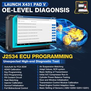 Lancio 2025 X431 PAD V ECU Scanner per macchine diagnostiche per strumenti di codifica e programmazione Online con aggiornamento Obd2 di 2 anni