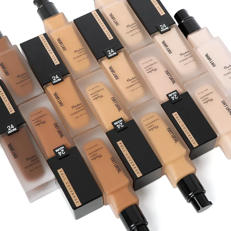 HD nachhaltige Natural Foundation Make-Up Concealer Foundation matte natürliche wasserfeste Eigenmarke Make-Up-Basis