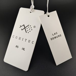 Tùy Chỉnh Treo Thẻ mở rộng thẻ tóc hangtags in logo màu đen quần áo <span class=keywords><strong>Swing</strong></span> <span class=keywords><strong>Tag</strong></span> cho đồ chơi quần áo may mặc - Product Image 1