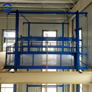 1-20m Customized Hydraulic Drive <strong>Loading</strong> <strong>and</strong> <strong>Unloading</strong> Single/double Guide Rail Cargo <strong>Lift</strong> - Product Image 5