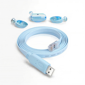 Cantell 1m <strong>USB</strong> 2.0 to RJ45 Rollover Serial Port Console Cable for Computer Network Braid Shielding with PVC Jacket - Product Image 3