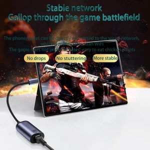 USB-C to RJ45 100 Gigabit Adapters 100 Mbc <strong>TYPE</strong>-C <strong>Network</strong> Port No Need to Install a Driver <strong>Connection</strong> <strong>Network</strong> Cable - Product Image 5