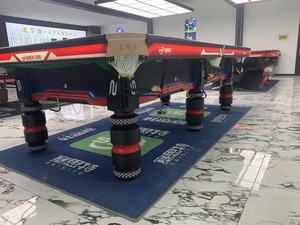 שולחן בריכה ביתי מודרני שולחן אוכל עם רגליים מעץ עור כיסים מחיר זול סנוקר שולחן של כרית חומר כרית - Product Image 5