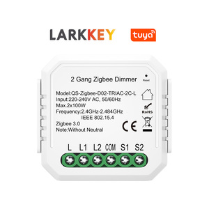 Tuya 2 Gang Zigbee調光モジュール自動化モジュールスマートリレー - Product Image 1