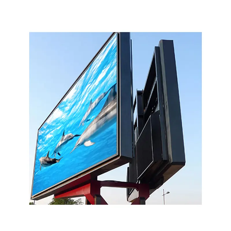 Открытый Водонепроницаемый солнцезащитный экран высокой четкости большой экран двухсторонний светодиодный рекламный щит наружный СВЕТОДИОДНЫЙ экран