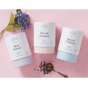 Handmade Flower Tea Cardboard Cylinder Packaging Loose Leaf Tea Coffee Bean Round Paper Container Tea Gift Cardboard Round <strong>Box</strong> - Product Image 4