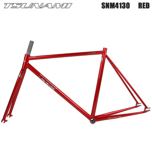 TSUNAMI SNM4130 Fixie çerçeve-kromoly çelik parça ve performans bisiklet iskeleti 700C - Product Image 5