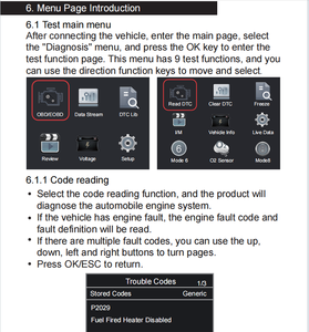 Color Screen OBD II Code Reader Diagnostic Tool for All Cars Which Support OBD II Protocols Read Fault Codes Model: T301 - Product Image 4