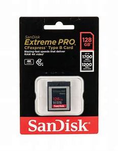 Cartão de memória San-Disk Extreme PRO CFexpress/ProGrade <span class=keywords><strong>Digital</strong></span> CFexpress Cobalt Type-B, Leitura 1700 MB/s, Gravação 1200 MB/s