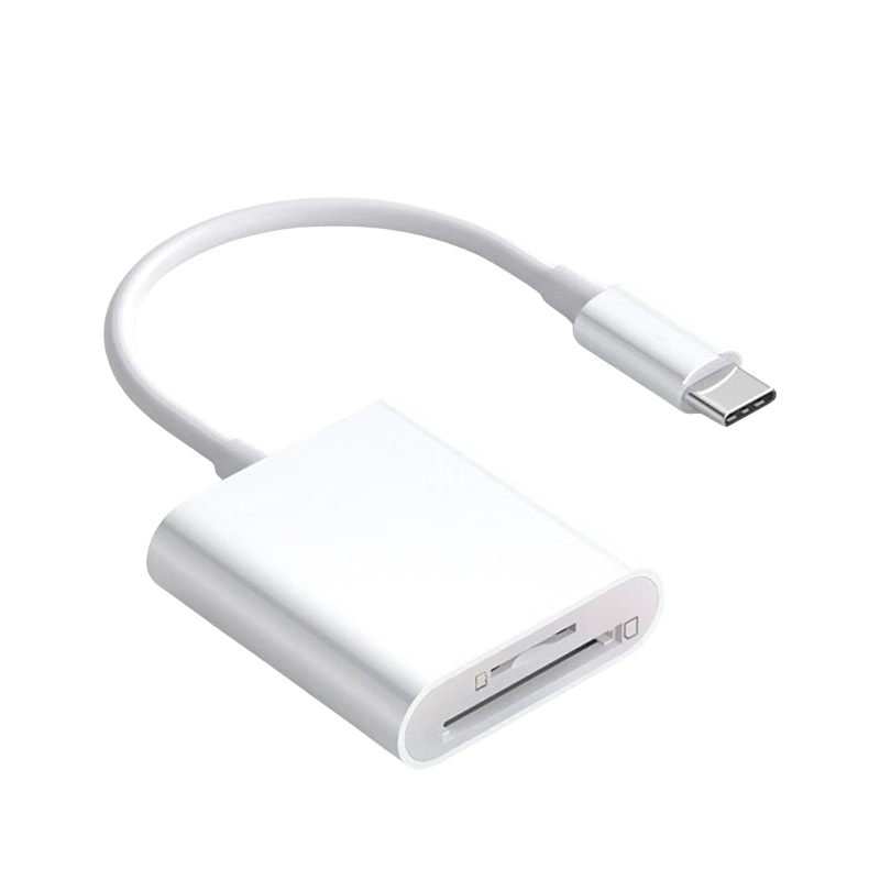 Type-C 2 Port 2in1 White