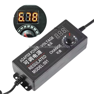 Adjustable 9-24V 3A PC Power <strong>Adapter</strong> <strong>Digital</strong> Display 12W US Speed Control Dimming LED Light Pump Motor 9V 5V <strong>Output</strong> Options - Product Image 1