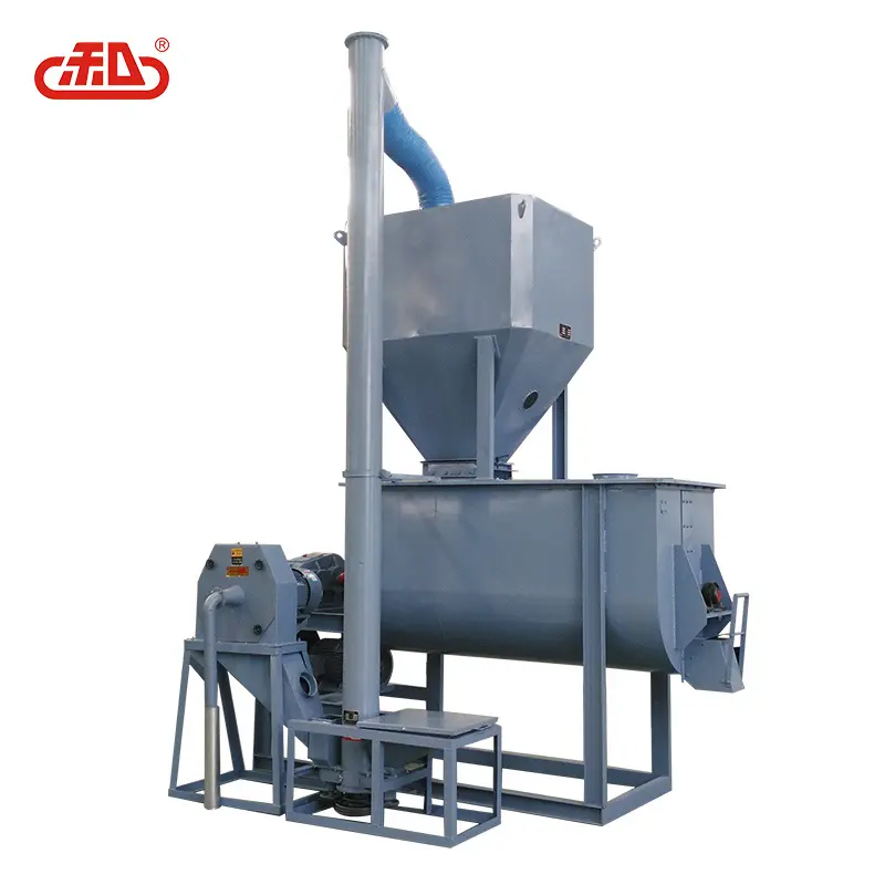 HXJX-Máquina trituradora y mezcladora de alimentos para granja de animales, pequeña planta de alimentación de polvo, pollo y cerdo