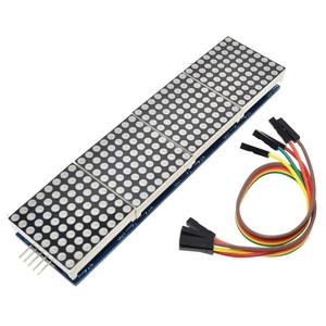 MAX7219 modulo a matrice di punti per microcontrollore 4 In un Display con linea 5P rosso verde blu