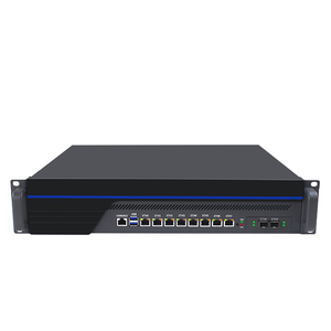 8 I211 Lan 2 Glasfaser Sfp 10Gb Router PC Pfsense 10G Sfp I3 I5 I7 10Ge Dual Power Supply Redundanz 2U Firewall Redundant