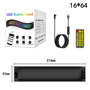 1024 LED a scorrimento a LED pubblicitari segni LED per auto USB LED segno di controllo del modello di testo personalizzato LED Display a colori - Product Image 2