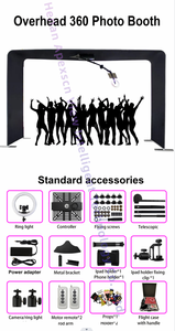 Uzaktan kumanda selfie gökyüzü taşınabilir aşırı baş havai 360 fotoğraf kabini otomatik kafes top spinner video booth photobooth makinesi - Product Image 4
