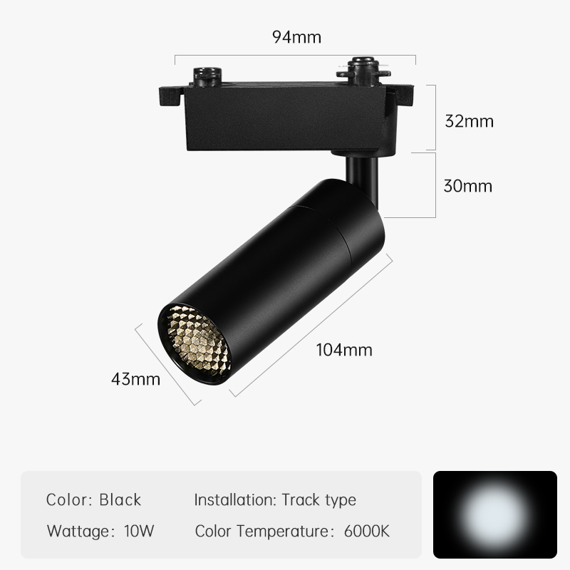 6000K-10W-BLACK-TRACK