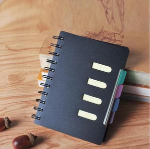 定制 PP PVC 塑料精装迷你小口袋尺寸便条纸彩纸封面记事本与贴纸 - Product Image 1