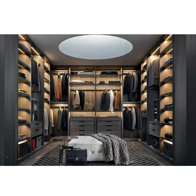 Manufaktur kabinet lemari modern furnitur finishing laminasi lemari walk in lemari lemari pakaian kustom kayu kamar tidur lemari